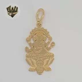 (1-2377-3) Gold Laminate - Buddha Pendant - BGF