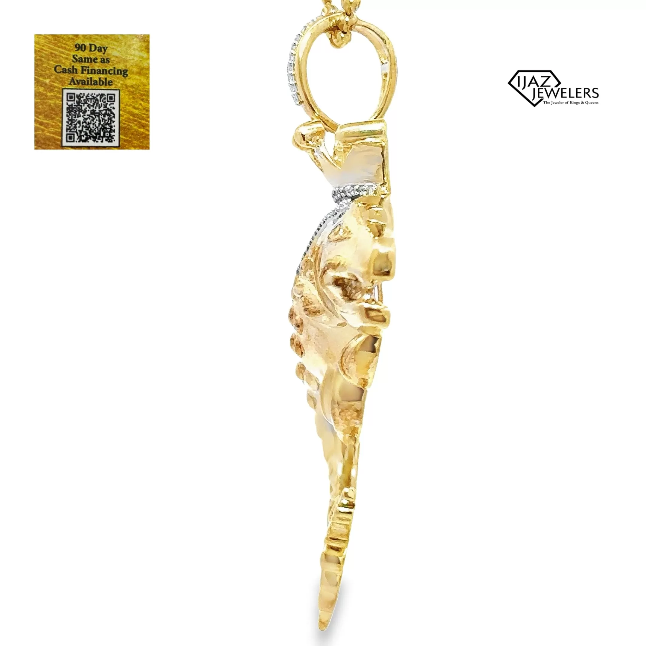 10K Gold 0.20 CTW Diamond Barracuda Charm