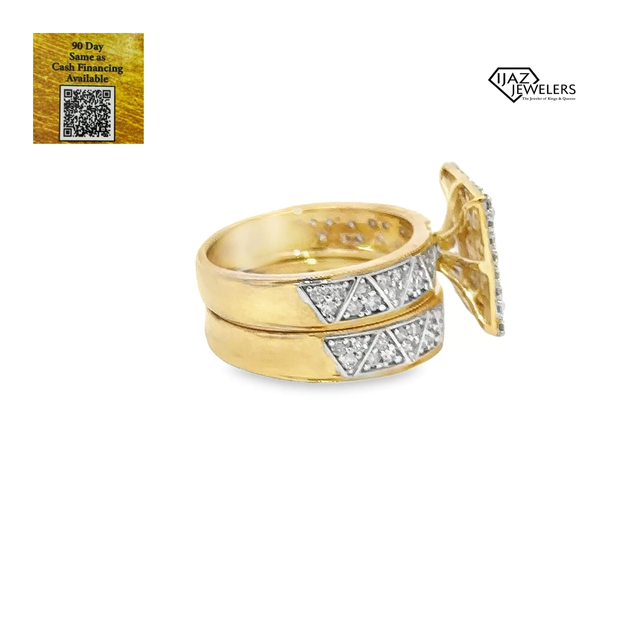 10K Gold 1.19 CTW Diamond Ladies Wedding Set