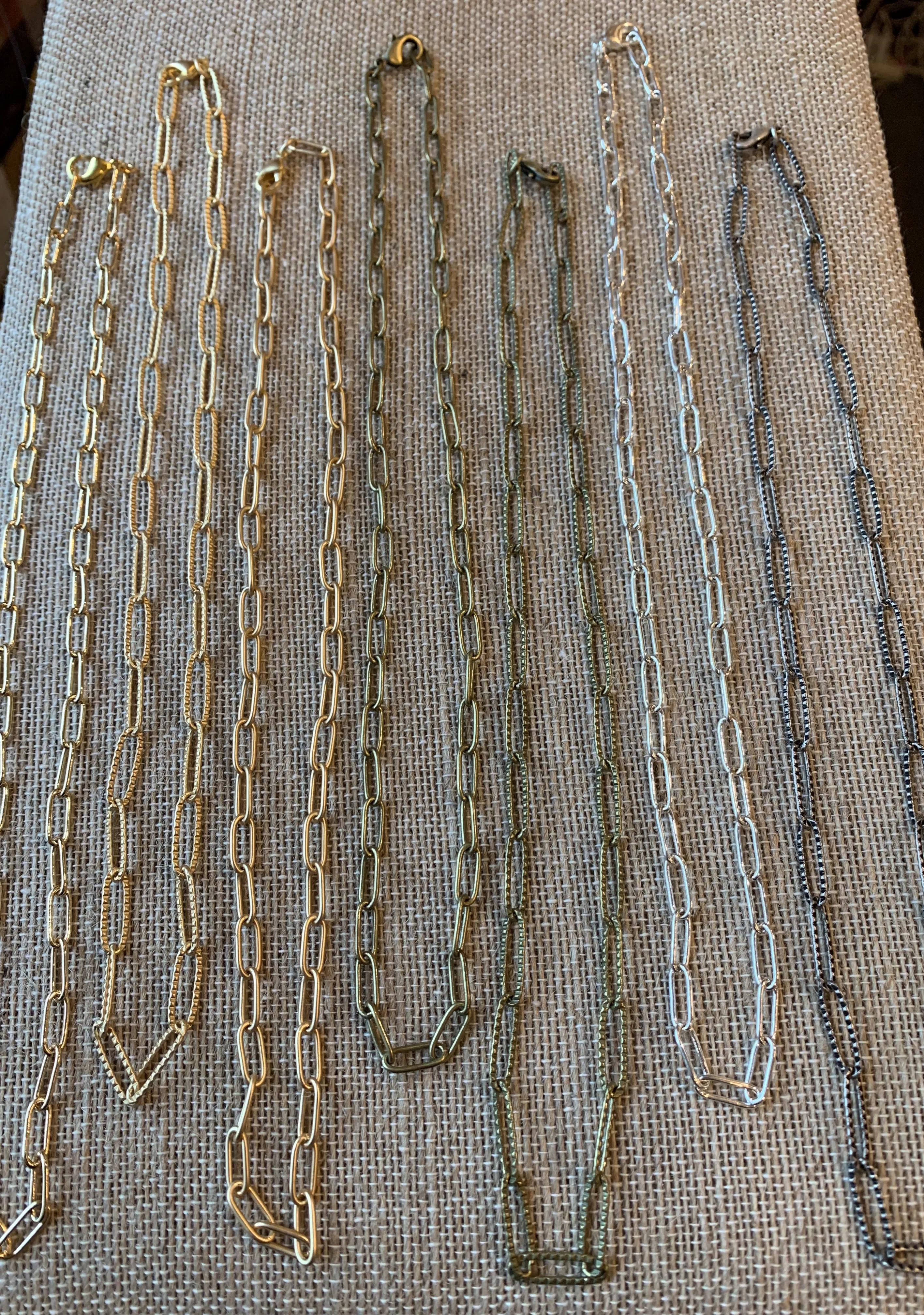 18 Paperclip Chain Necklace Plated