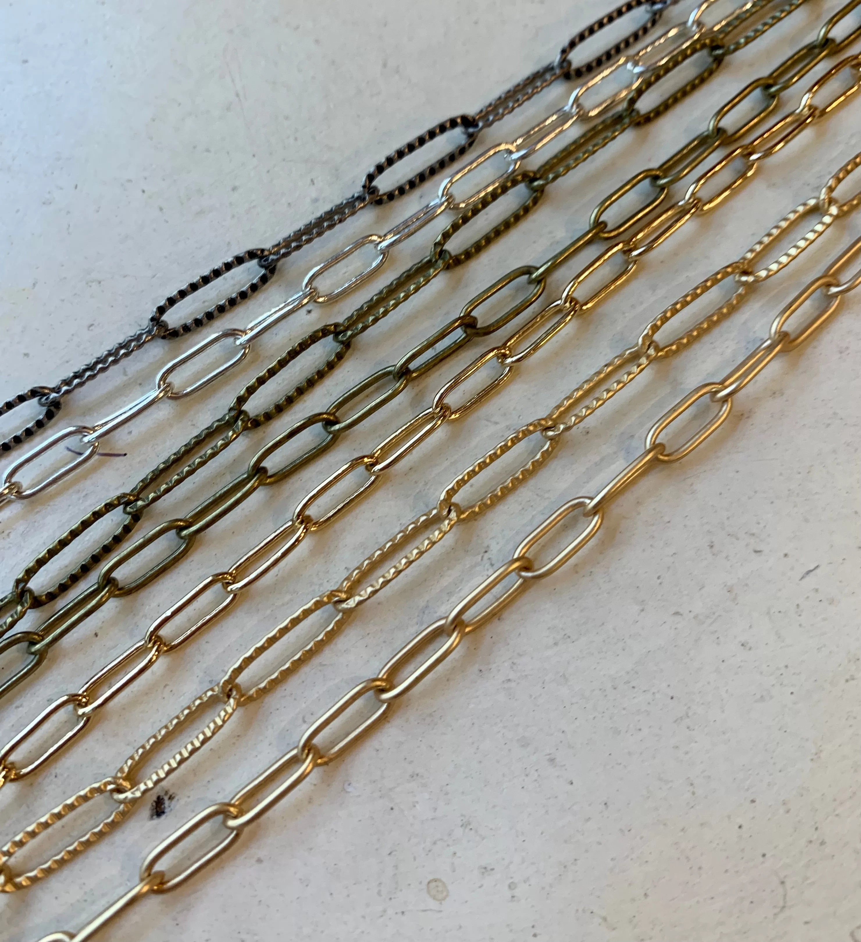 18 Paperclip Chain Necklace Plated