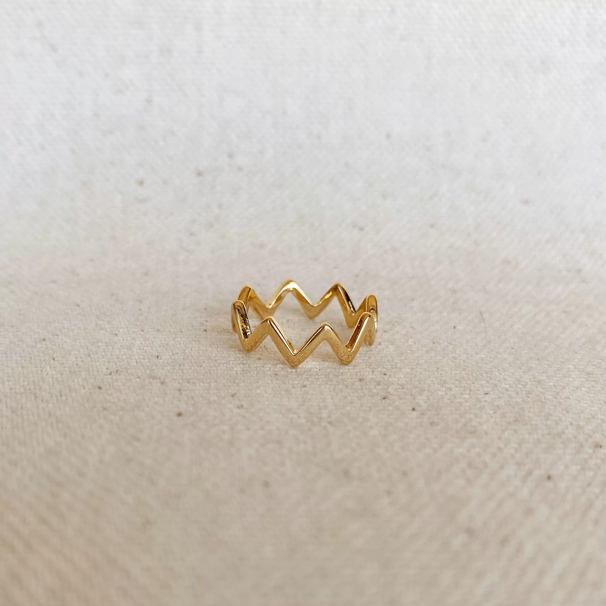 18k Gold Filled Chevron Midi-Ring