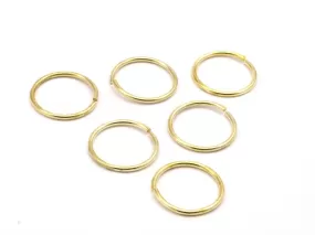 19mm Jump Rings - 50 Raw Brass Jump Rings (19x1.5mm) D0430