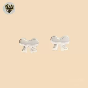 (2-3228-1) 925 Sterling Silver - Bow Stud Earrings.