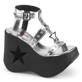 5 Inch Platform DYNAMITE-12 Silver Metallic