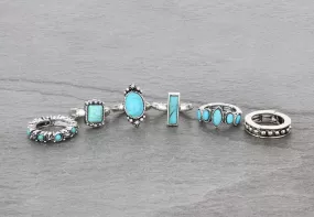 6 pc Western RING SET