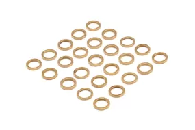 6mm Circle Connectors - 100 Raw Brass Circle Connectors (6x0.8x0.8mm) A0899