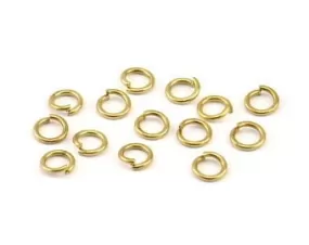 6mm Jump Ring - 500 Raw Brass Jump Rings Connectors (6x1.2mm) A0367