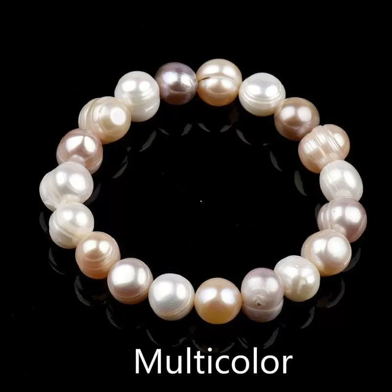 8mm Tricolor Natural Freshwater Pearl Bracelet