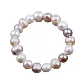 8mm Tricolor Natural Freshwater Pearl Bracelet