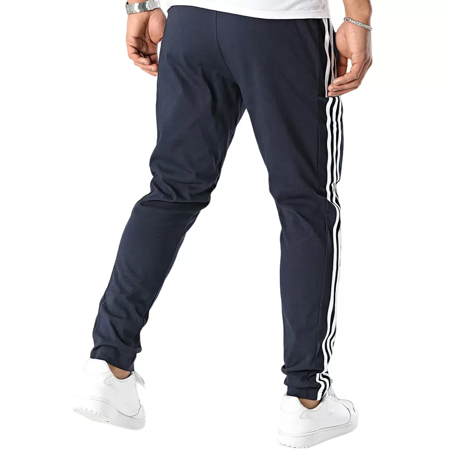 Adidas men's sports trousers in 3-stripe jersey IC0045 legion ink