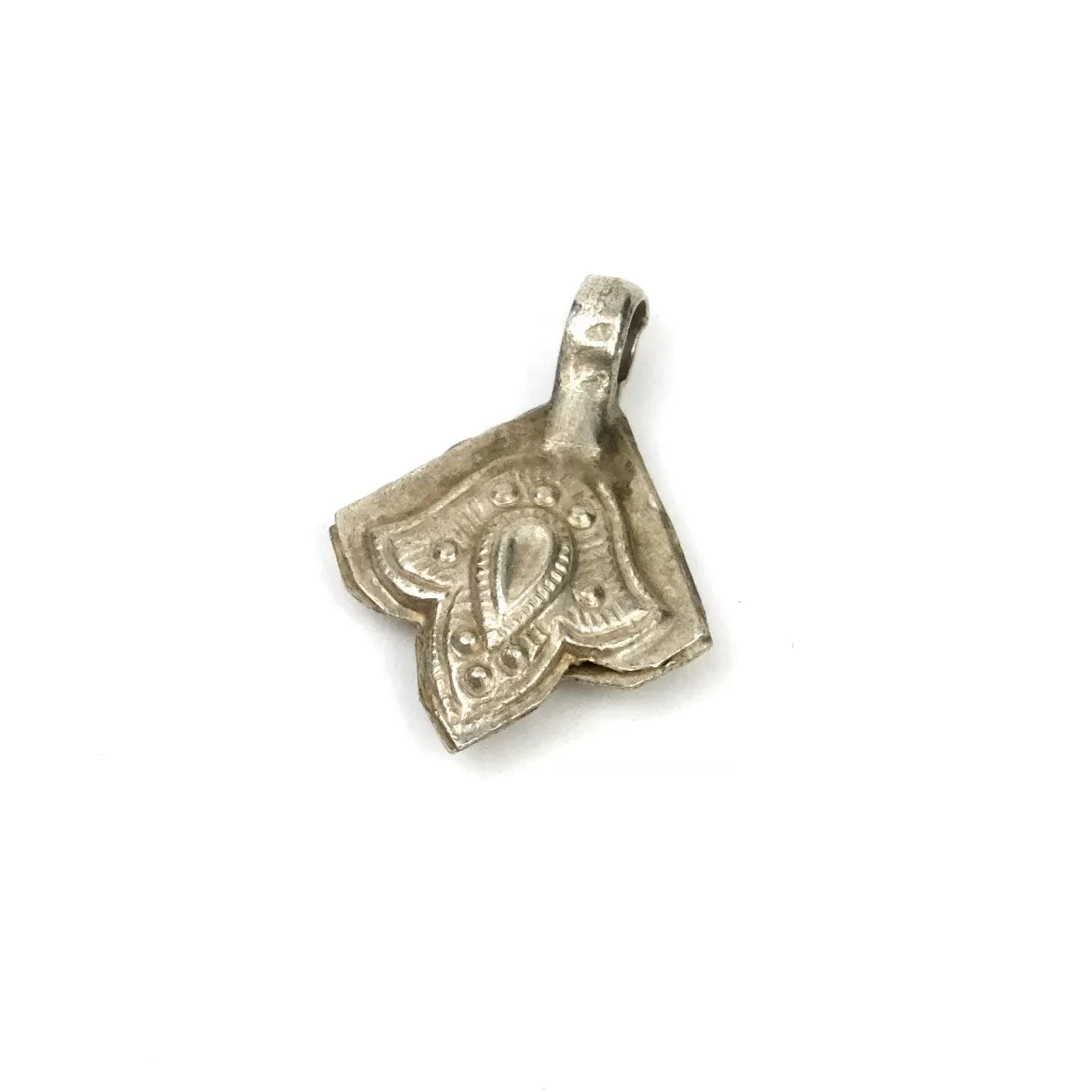 Afghan Tribal High Silver Content Heirloom Dowry Hand of Fatima Pendant Small Size