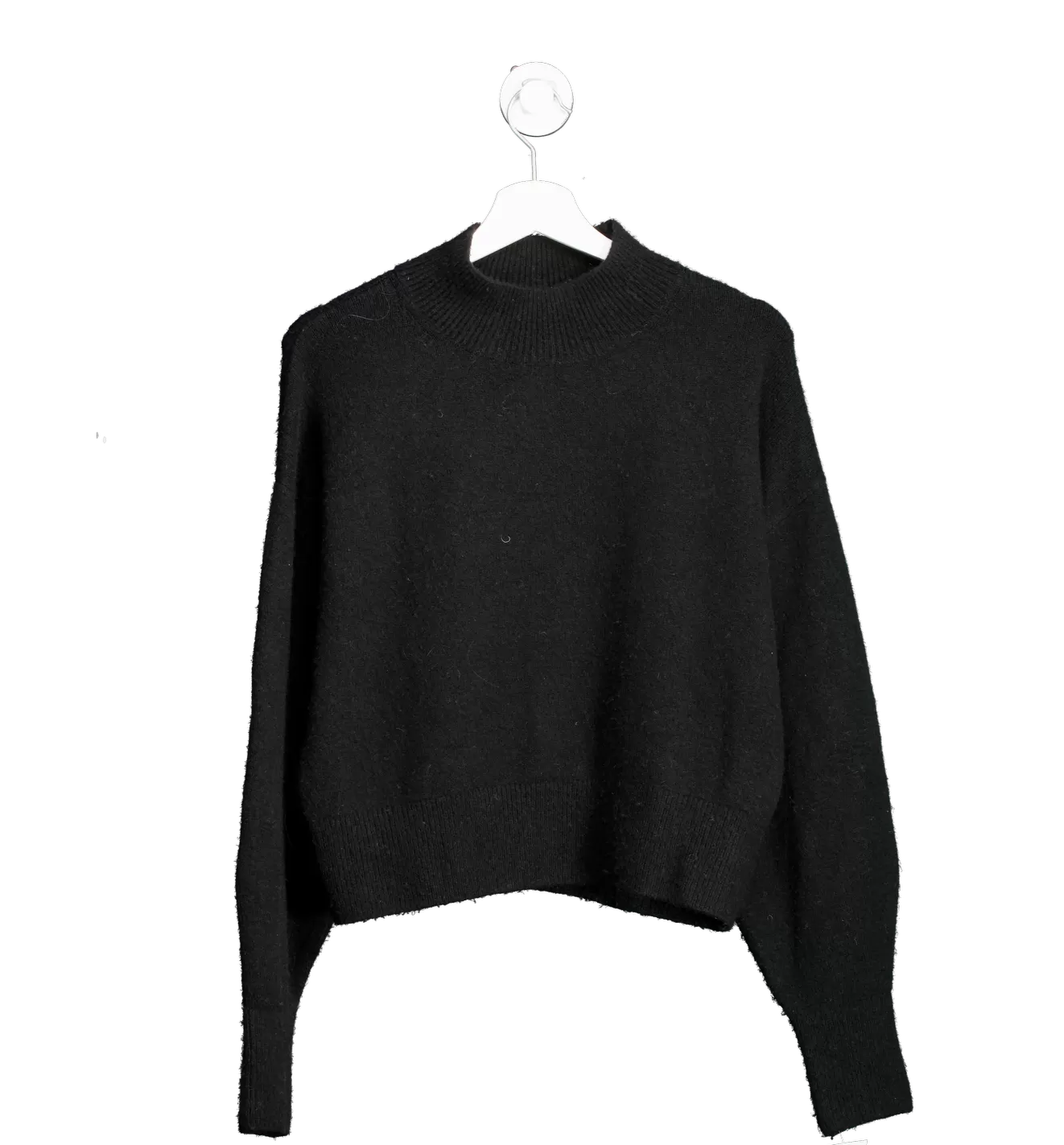 & Other Stories Black Crew Neck Knit Jumper UK S