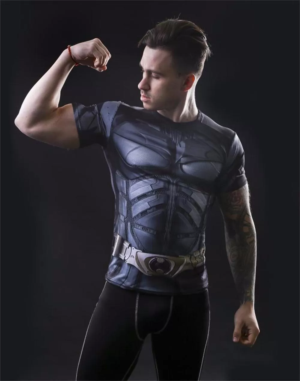 Batman 'Dark Knight' Compression Short Sleeve Rash Guard