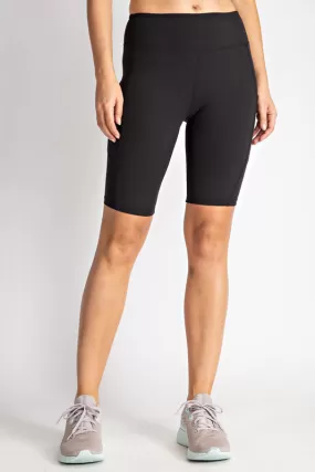 Bermuda Biker Shorts in Black