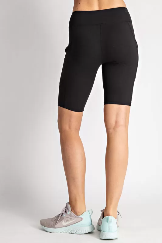 Bermuda Biker Shorts in Black