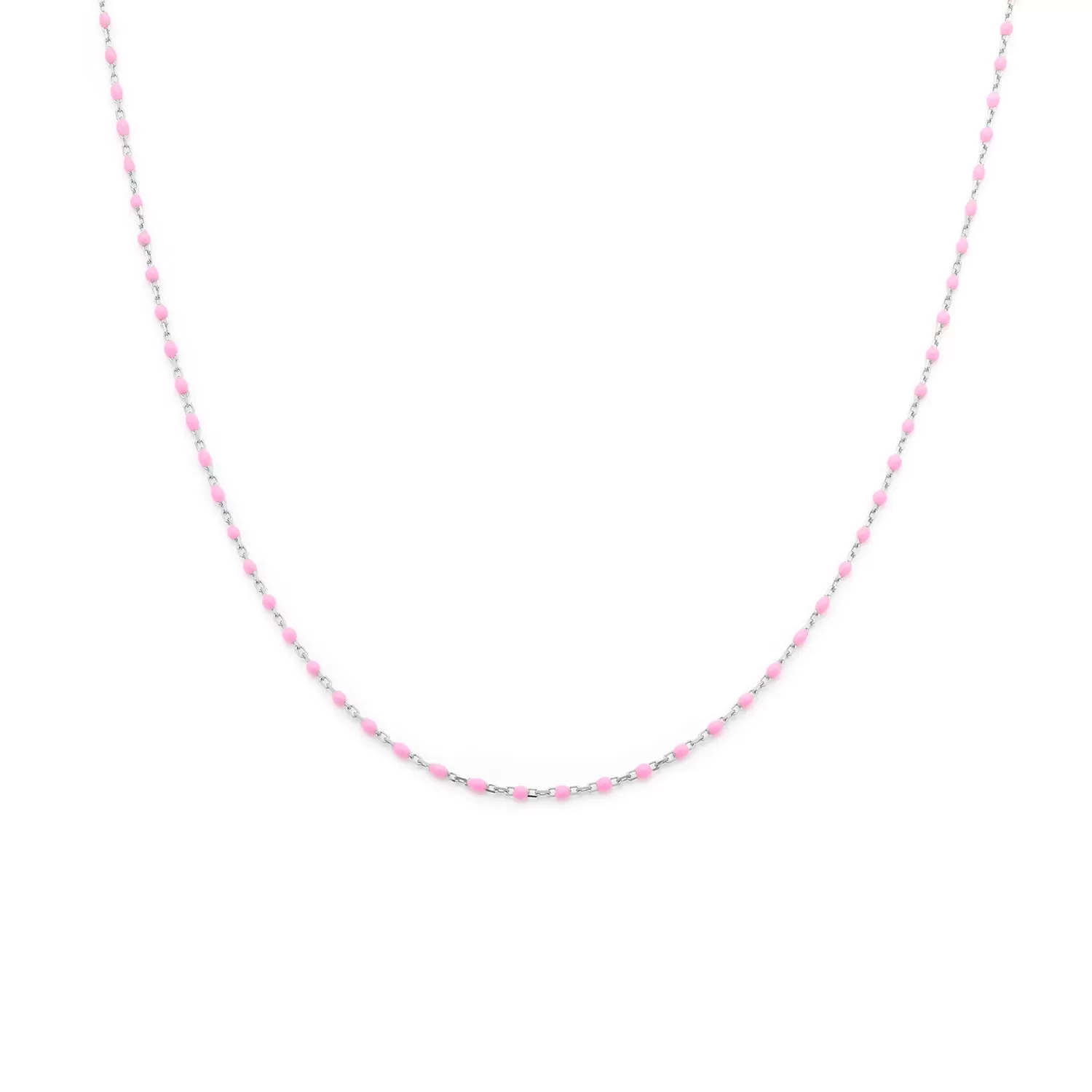 Candy Chain Necklace | Bubblegum & Silver