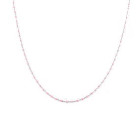 Candy Chain Necklace | Bubblegum & Silver