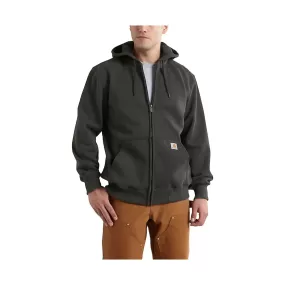 Carhartt Men's Rain Defender Loose Fit Heavyweight Full Zip Sweatshirt - Peat