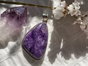 Charoite Brea Pendant - Freeform