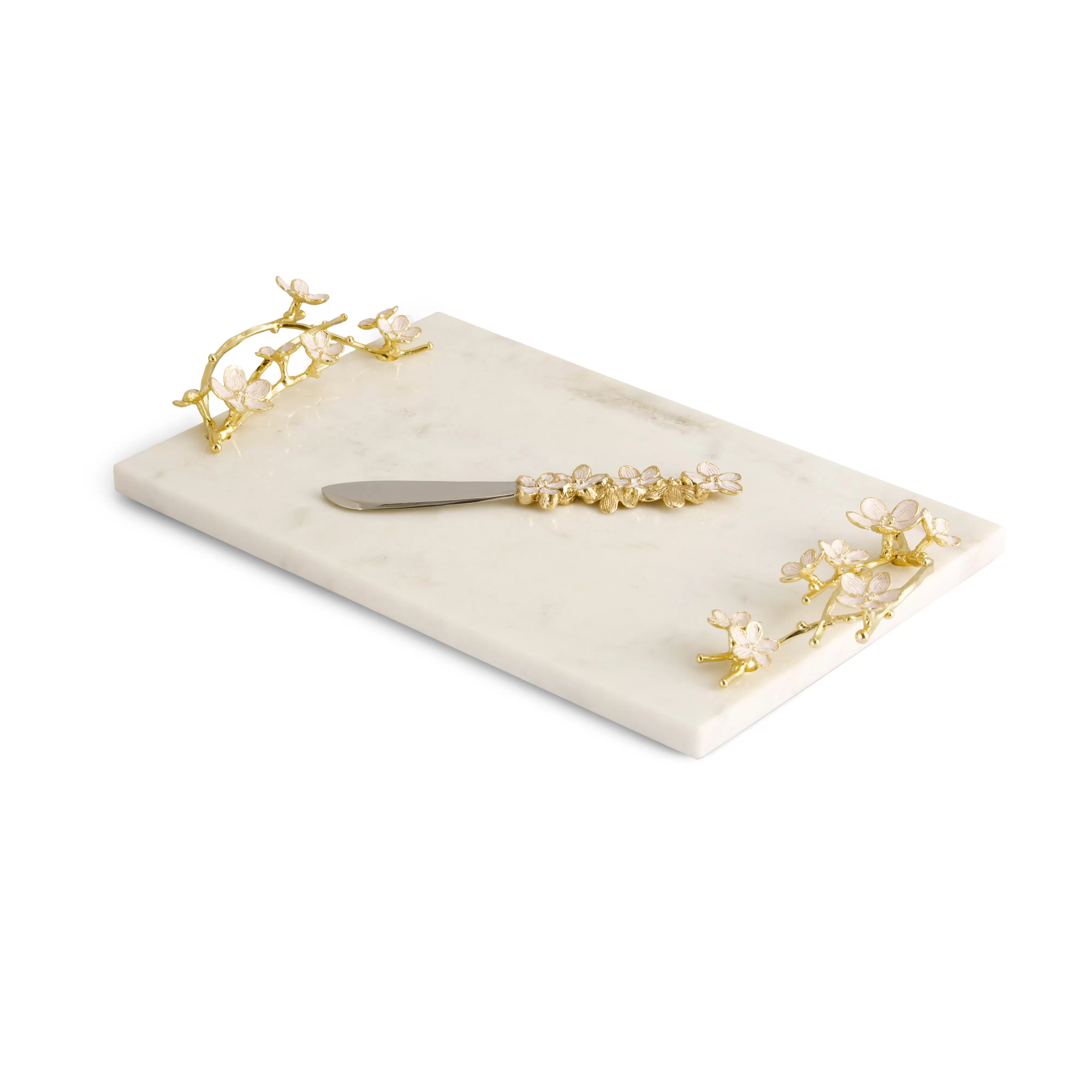 Cherry Blossom Small Cheese Board with Spreader