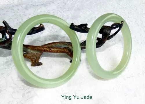 Classic Round Chinese Jade Bangle Bracelet 60mm (NJ888-60)