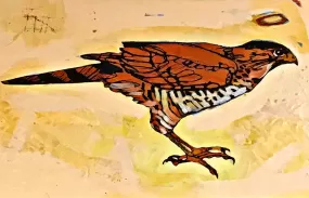 Cooper Sanchez, Bird of Prey. Mixed Media.