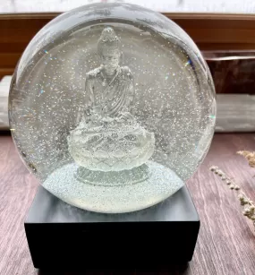 Crystal Buddha Snow Globe