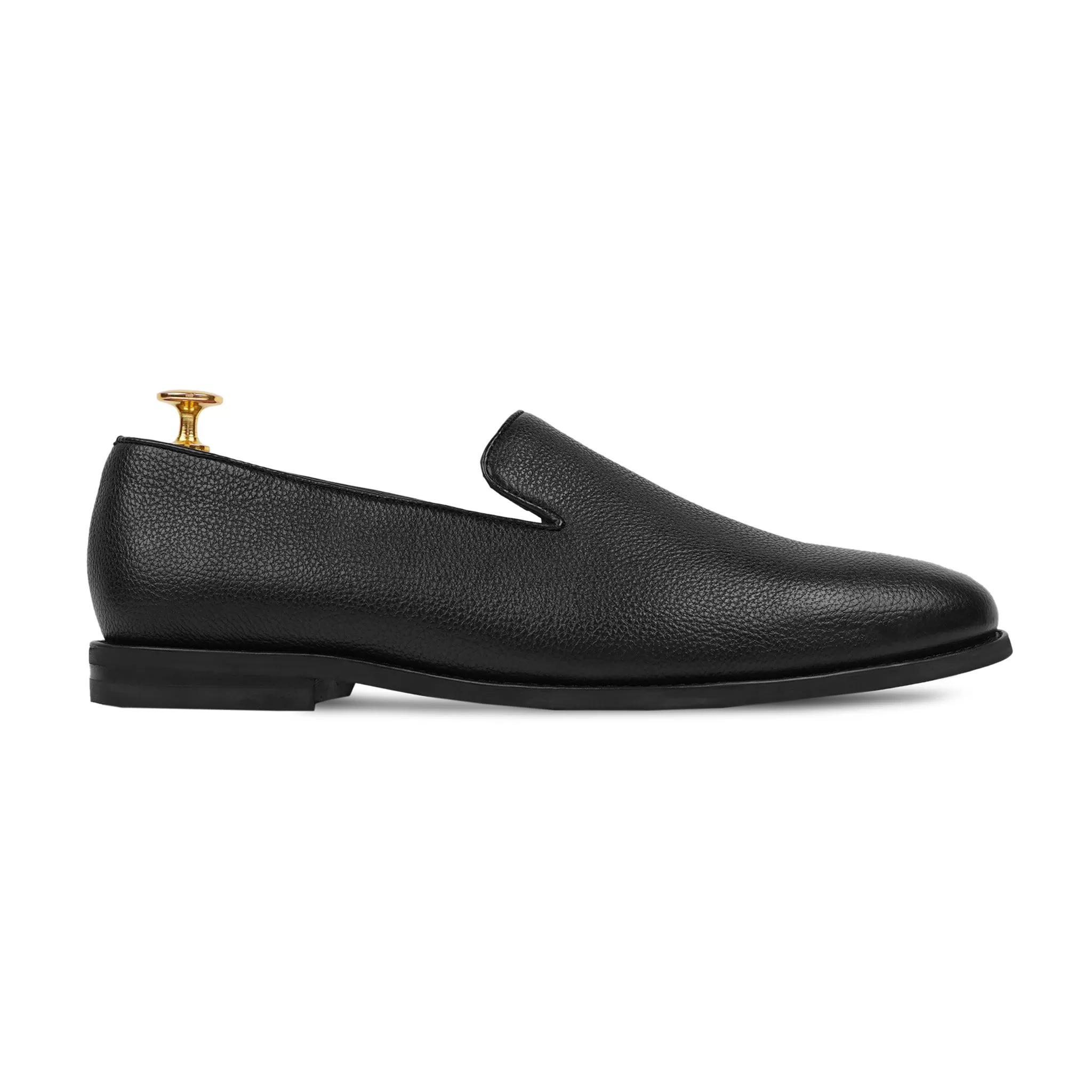 Dalton - Men's Black Pebble Grain Loafer