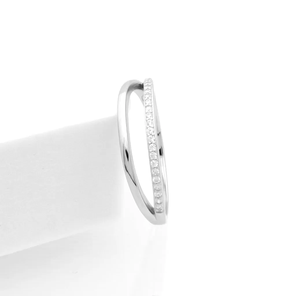 Double Line Sterling Silver Ring