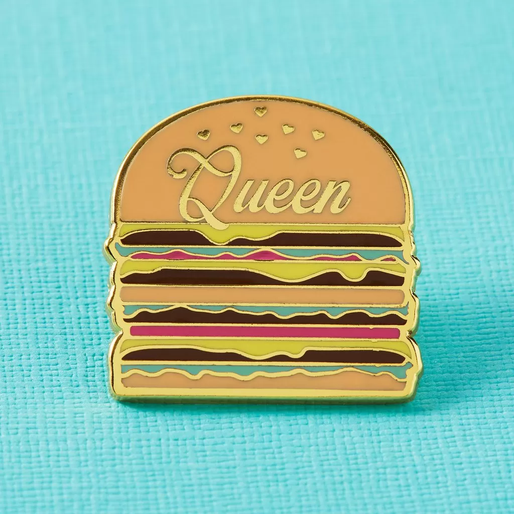 Elorasaurus Burger Queen Enamel Pin