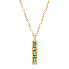 Emerald Tile Necklace