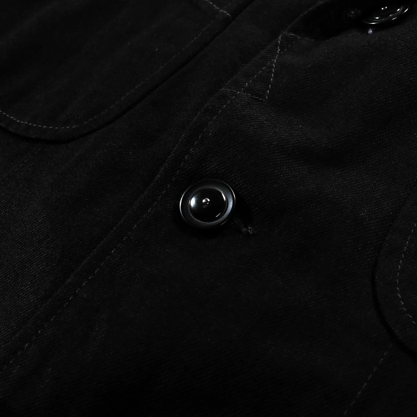 ENGINEERED GARMENTS BEDFORD JACKET BLACK COTTON BULL DENIM