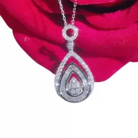 Fashion Girly Diamond Pendant Necklace