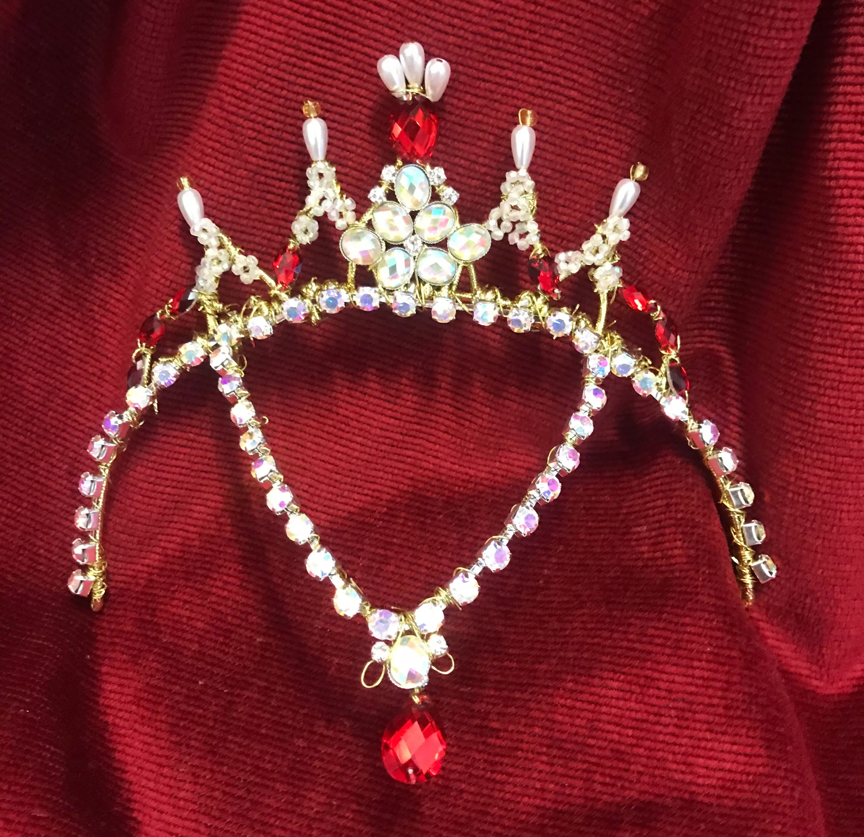 Gamzatti Red and Gold Head Piece Tiara