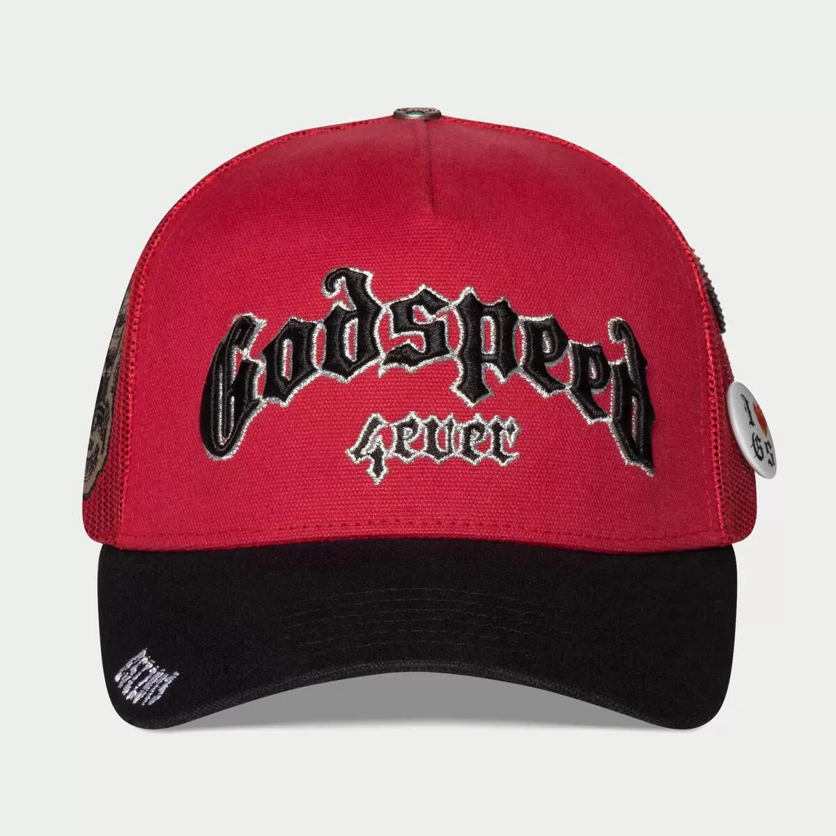 GodSpeed Forever Trucker Hat (Red/ Black)