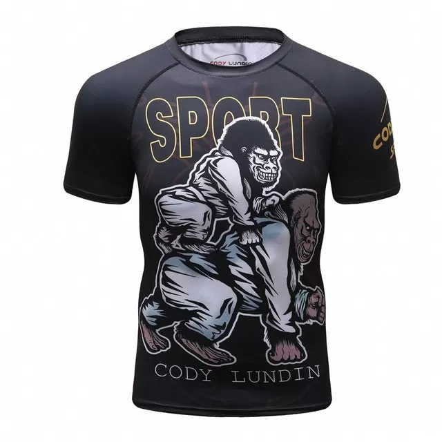 Gorilla Compression 'Get the Back' Elite Short Sleeve Rashguard