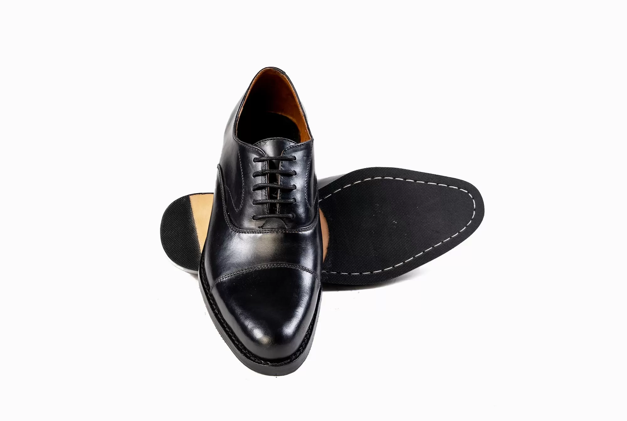 Grand Captoe Oxford - Black Noir