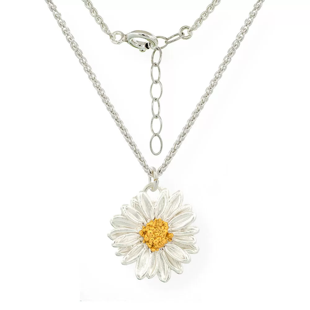 Handmade Gold Plated Silver Daisy Field Necklace