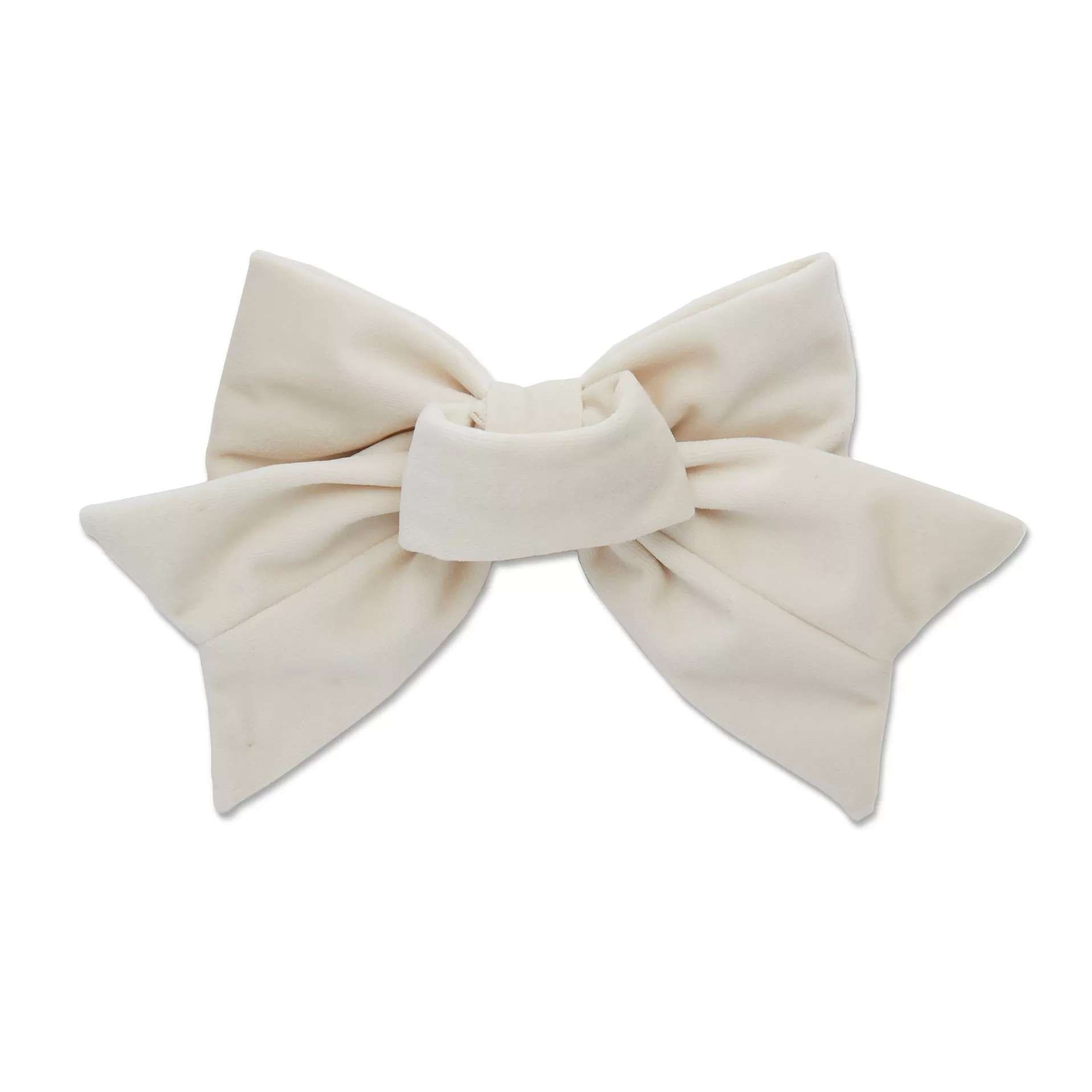 IVORY SET OF 4 VELVET PEARL BOW NAPKIN RINGS