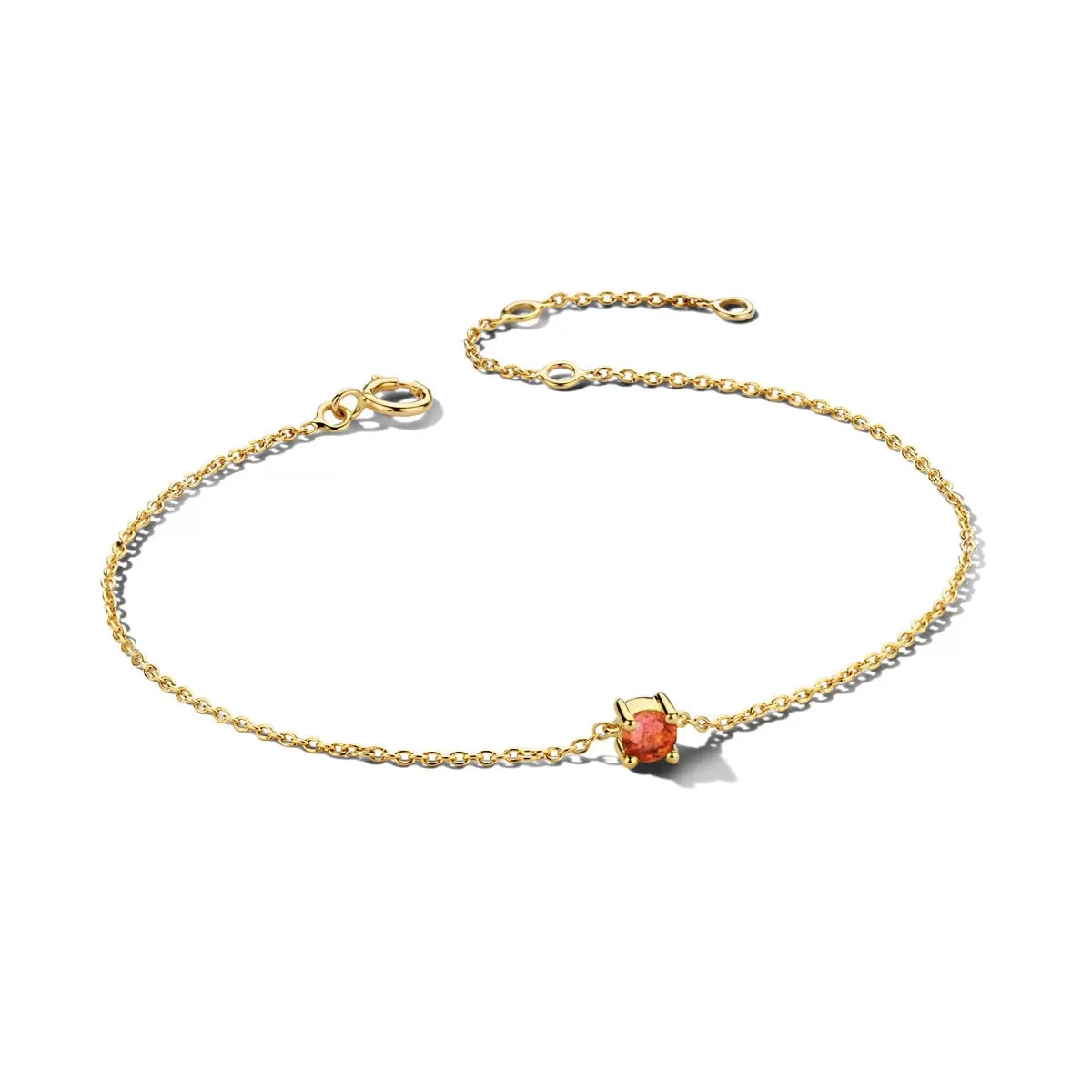 January Birthstone Bracelet 14K Yellow Gold