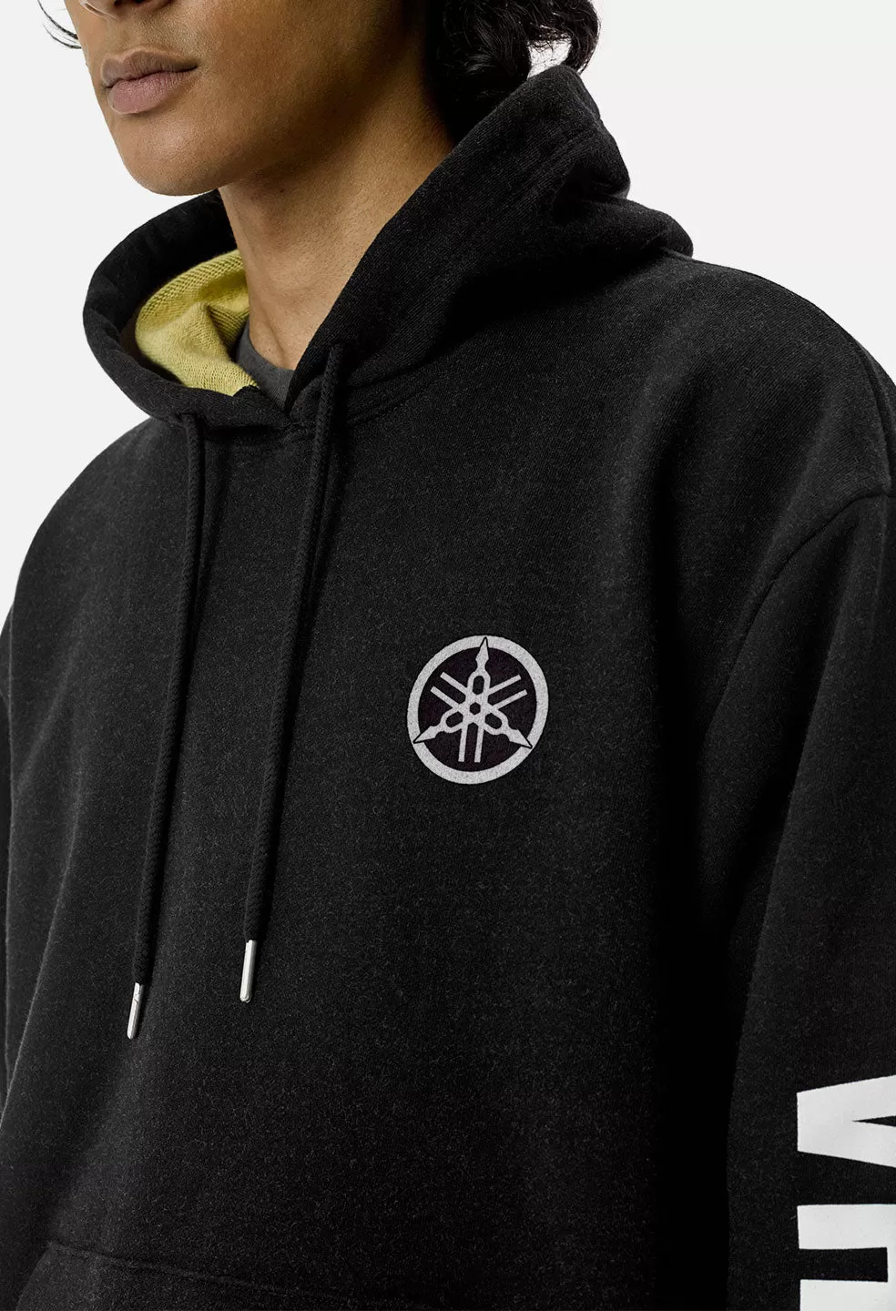 John Elliott X Yamaha Hoodie / Black X Yellow