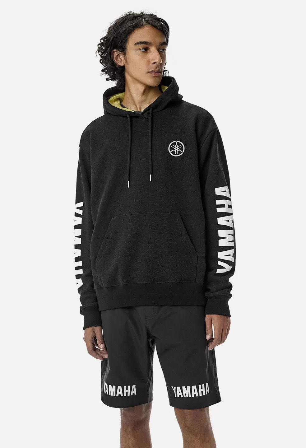 John Elliott X Yamaha Hoodie / Black X Yellow