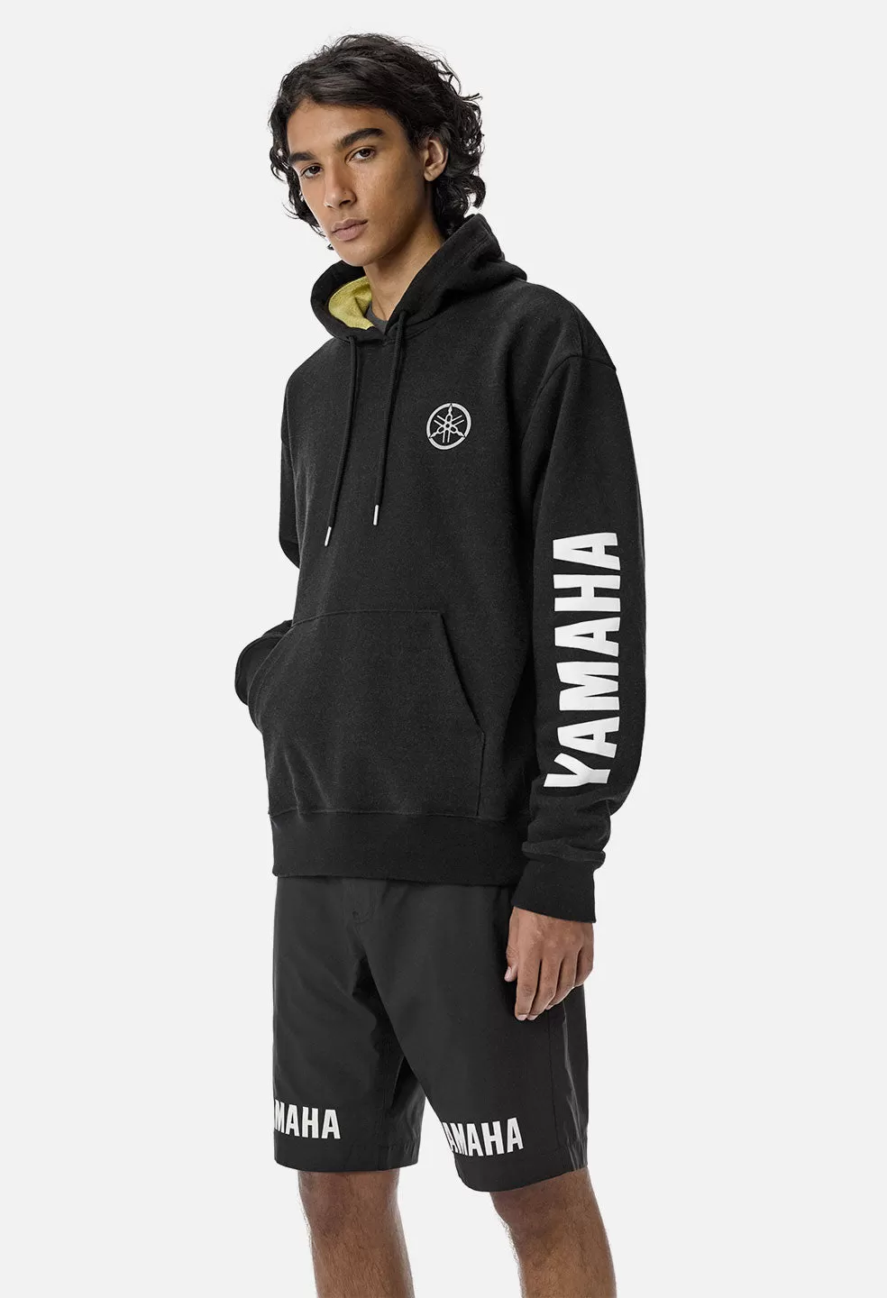 John Elliott X Yamaha Hoodie / Black X Yellow