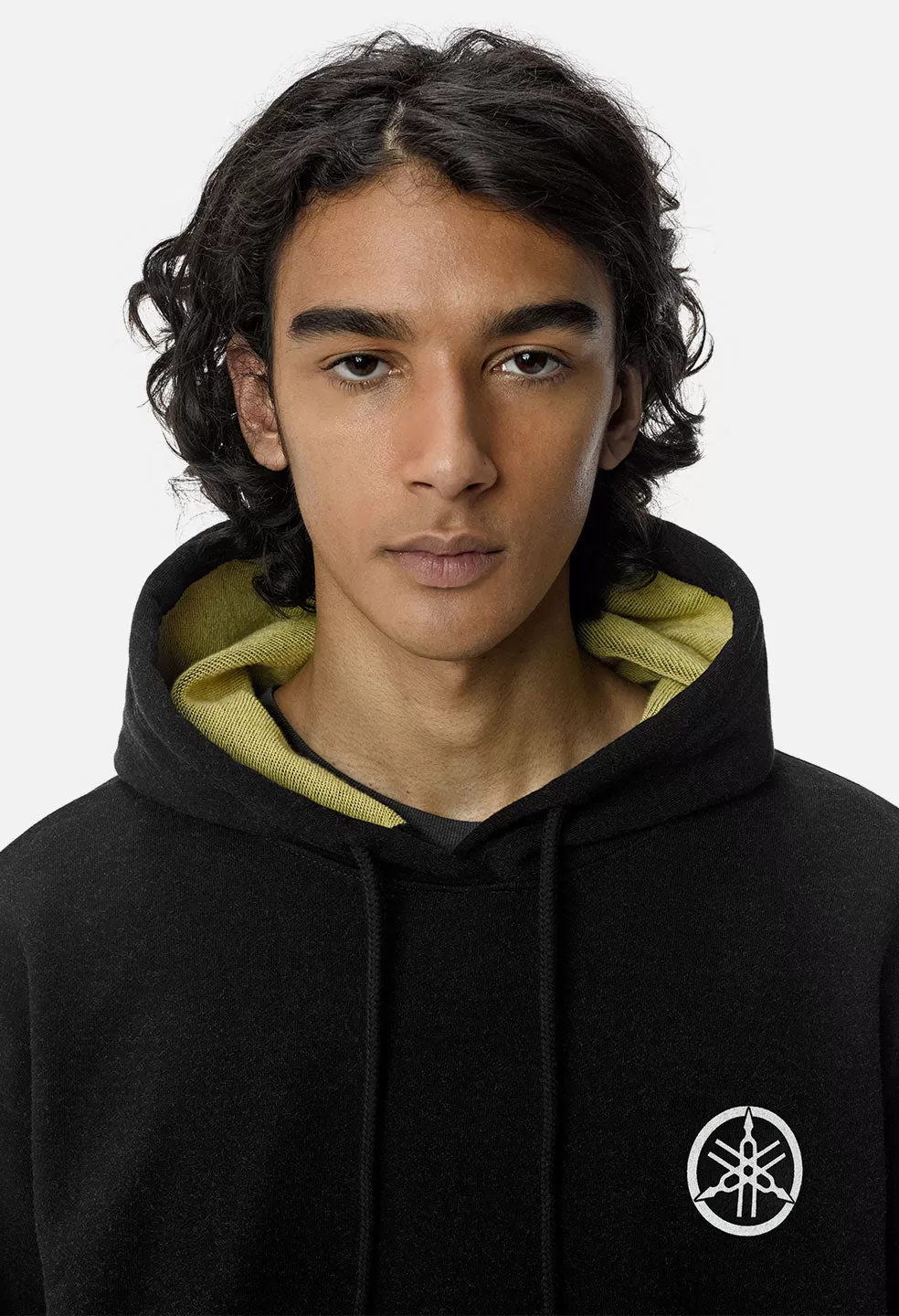 John Elliott X Yamaha Hoodie / Black X Yellow