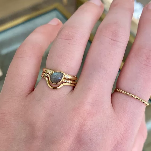 Labradorite Tilt Ring