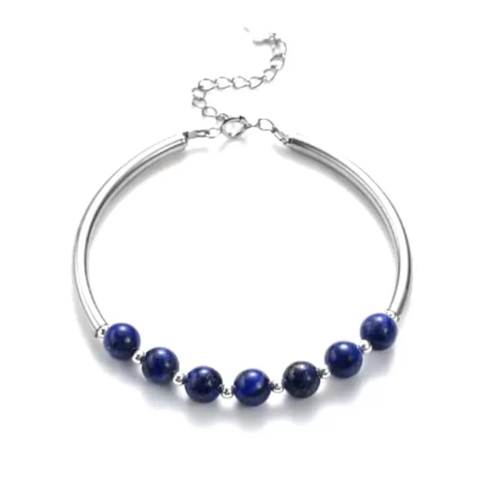 Lapis Lazuli Silver Bracelet