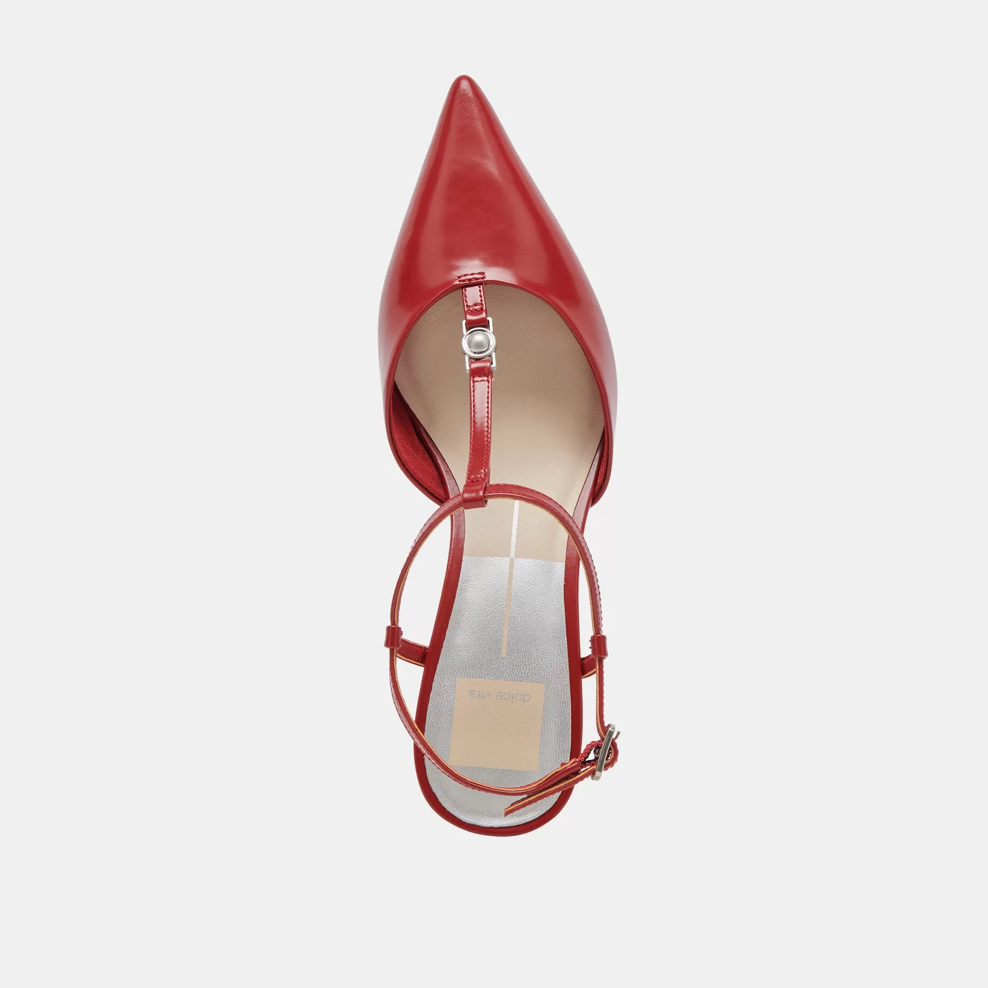 LAVON HEELS RED CRINKLE PATENT