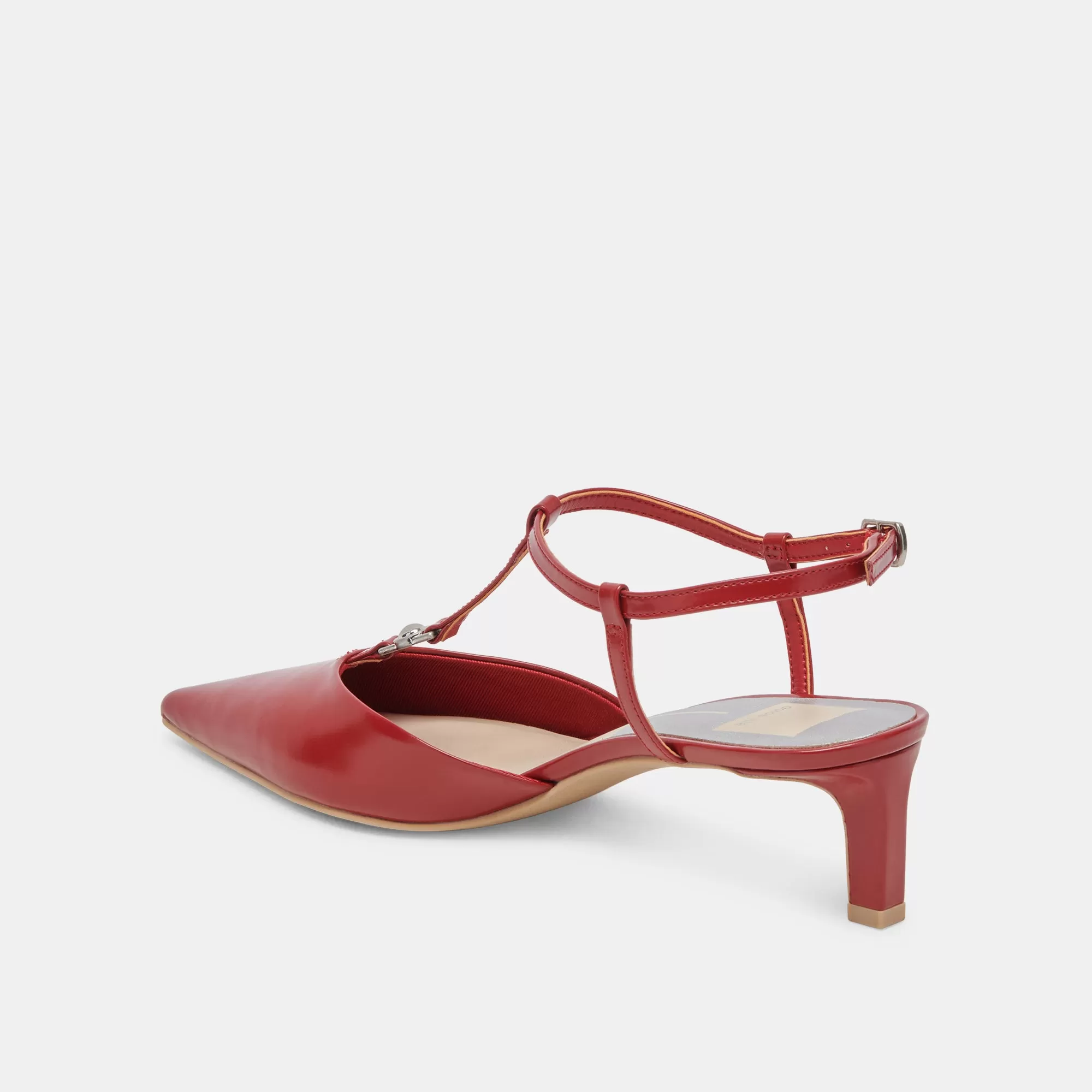 LAVON HEELS RED CRINKLE PATENT