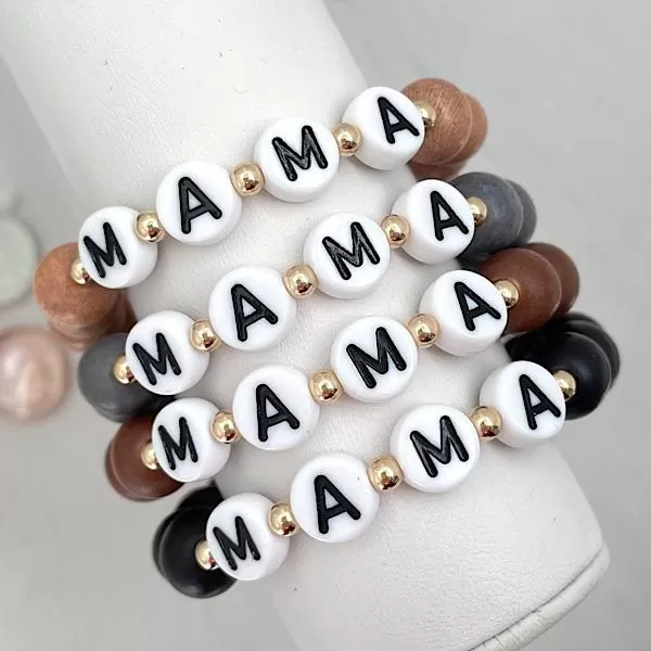 MAMA Boho Bead Bracelet